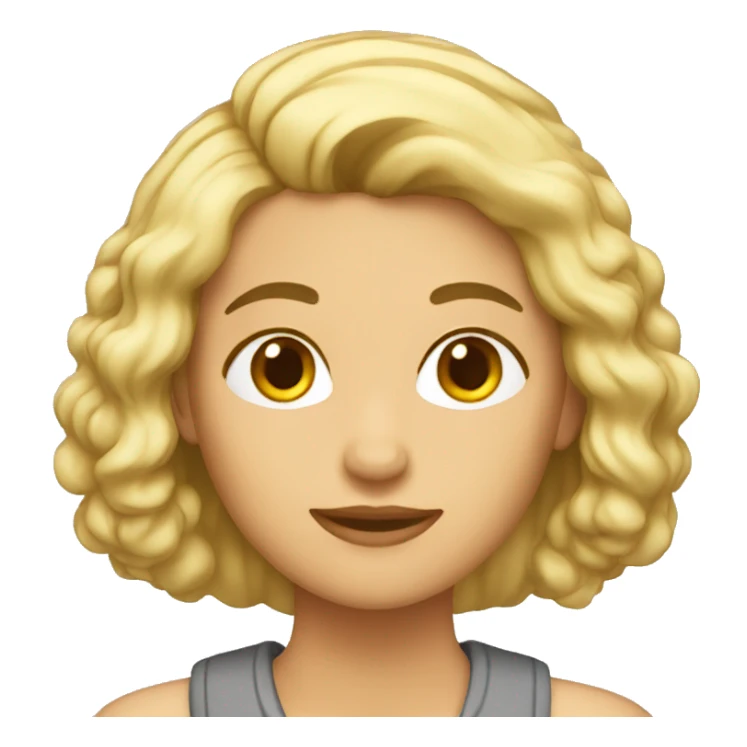 Mujer pelo corto blanca  sticker