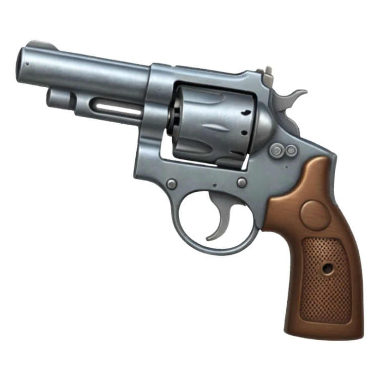 Create a revolver gun sticker
