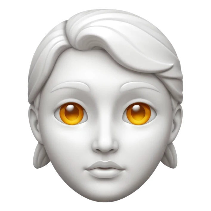 Sculpture face 3d sticker