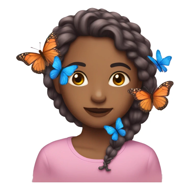 Una corazón con mariposas  sticker