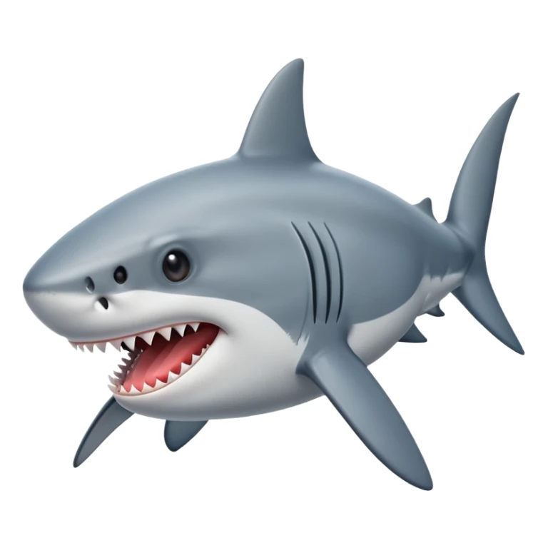Shark with tounge out sticker