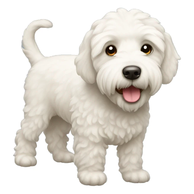 white labradoodle sticker