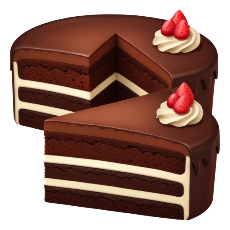 
three pieces of cake sticker