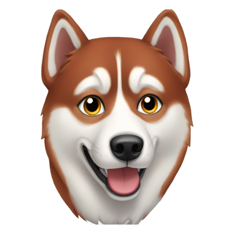 red husky  sticker
