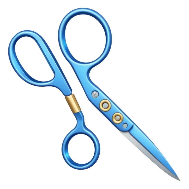 magic blue scizzors sticker