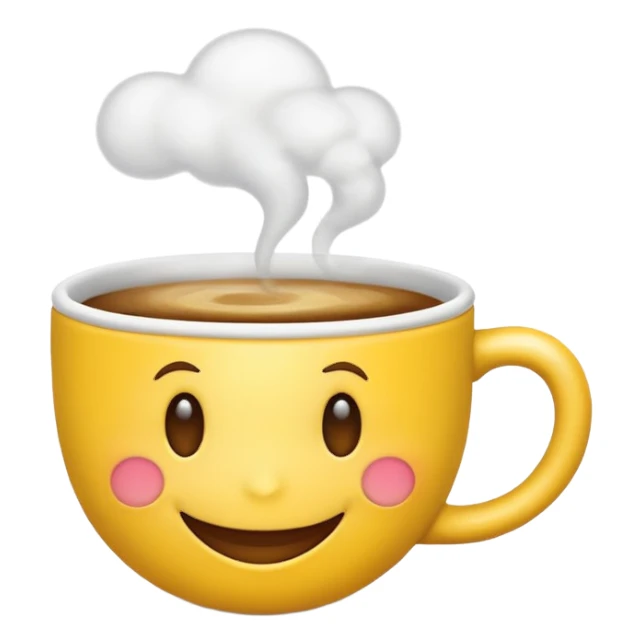 Café emoji iPhone  sticker