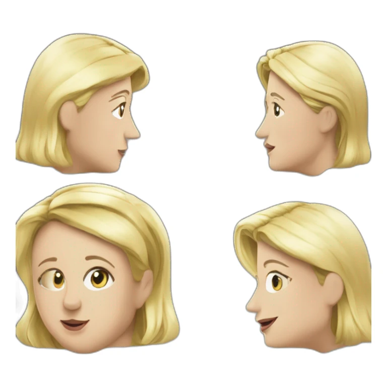 Marine le Pen sur macron sticker