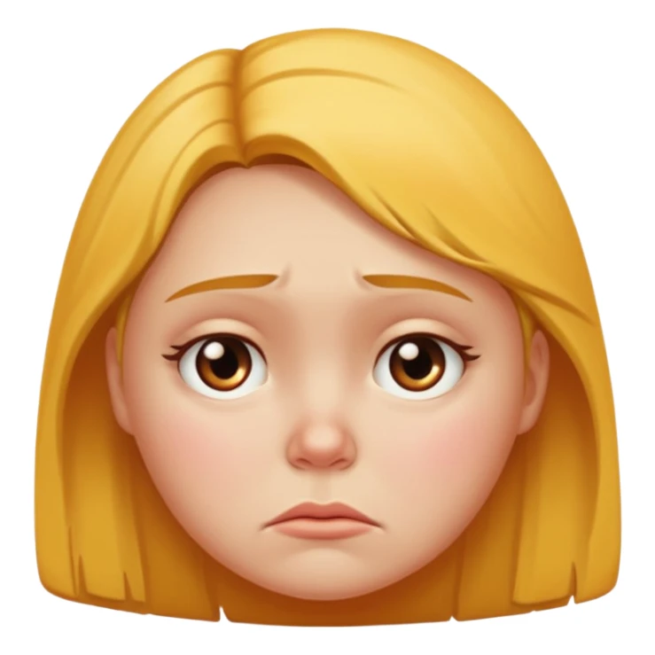 Sad girl with cellulite sticker