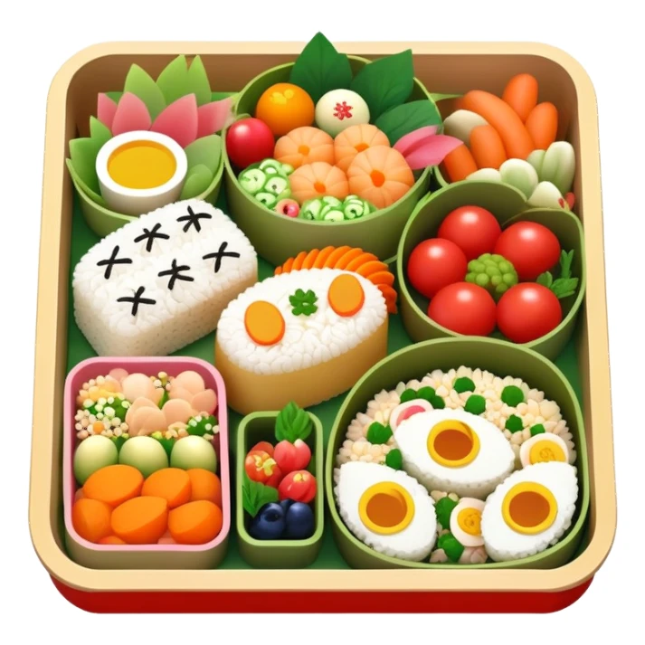 Japanese spring bento box sticker