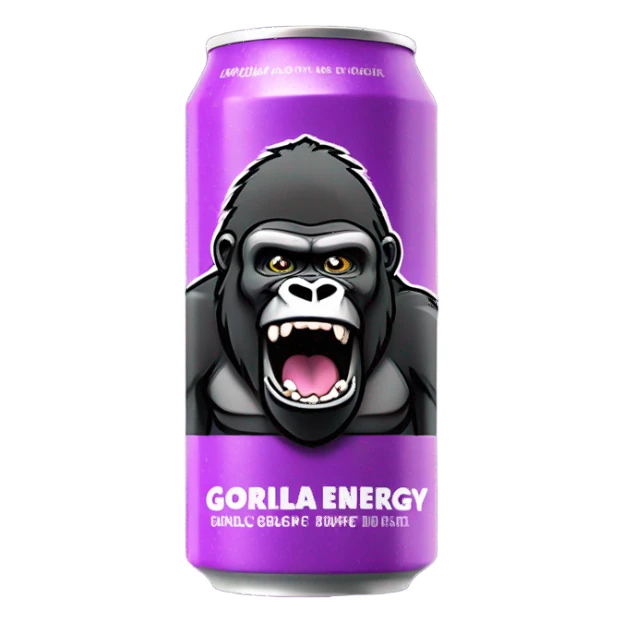 Gorillas grape Energy Drink  sticker