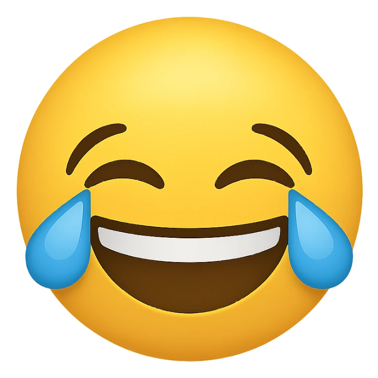 laughing face emoji sticker