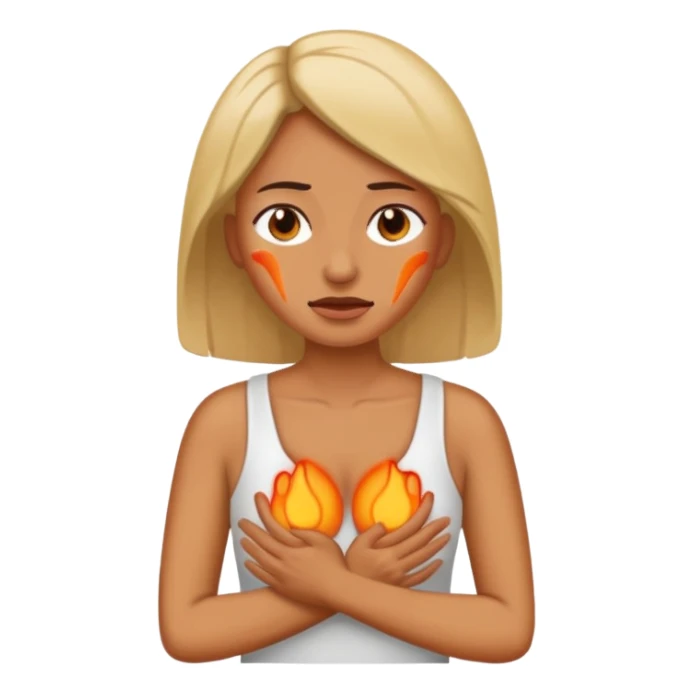 mulher com dor no corpo todo sticker