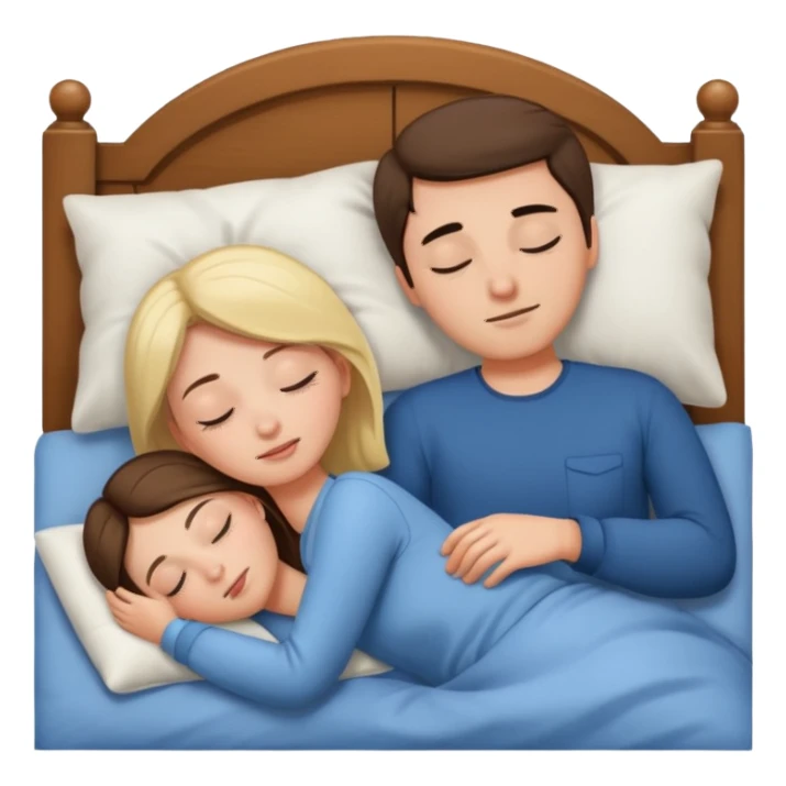 a naked girl and guy sleeping sticker