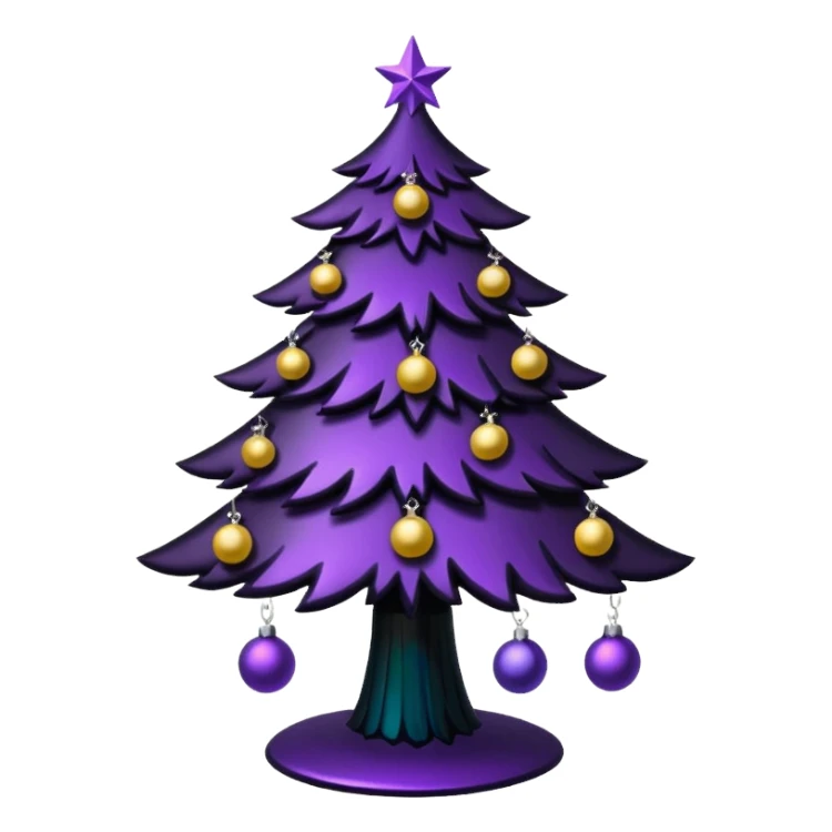 goth christmas tree sticker