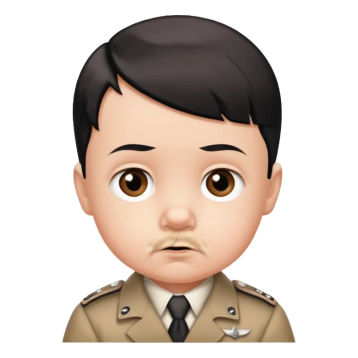 Baby face Hitler sticker
