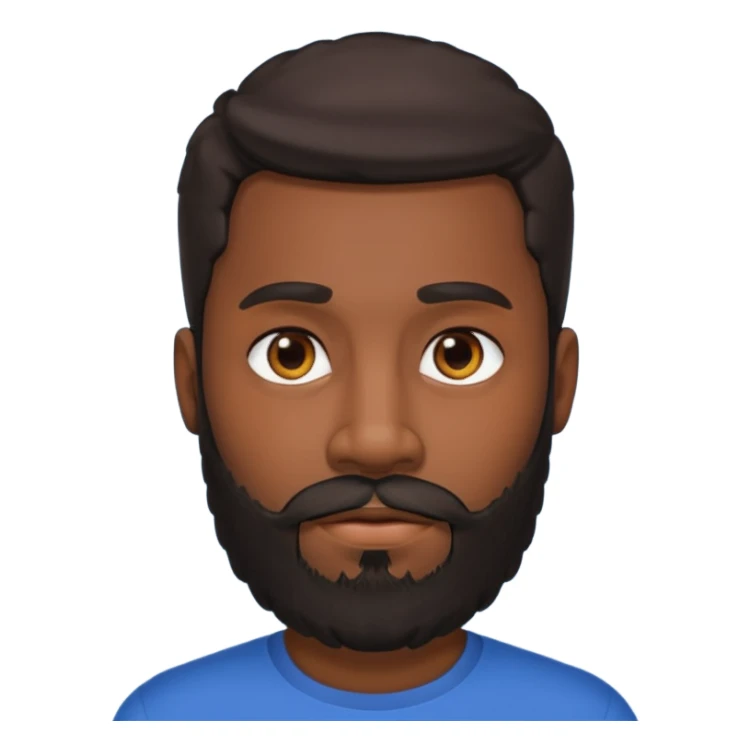 BEARDED Knights beard black guy sticker