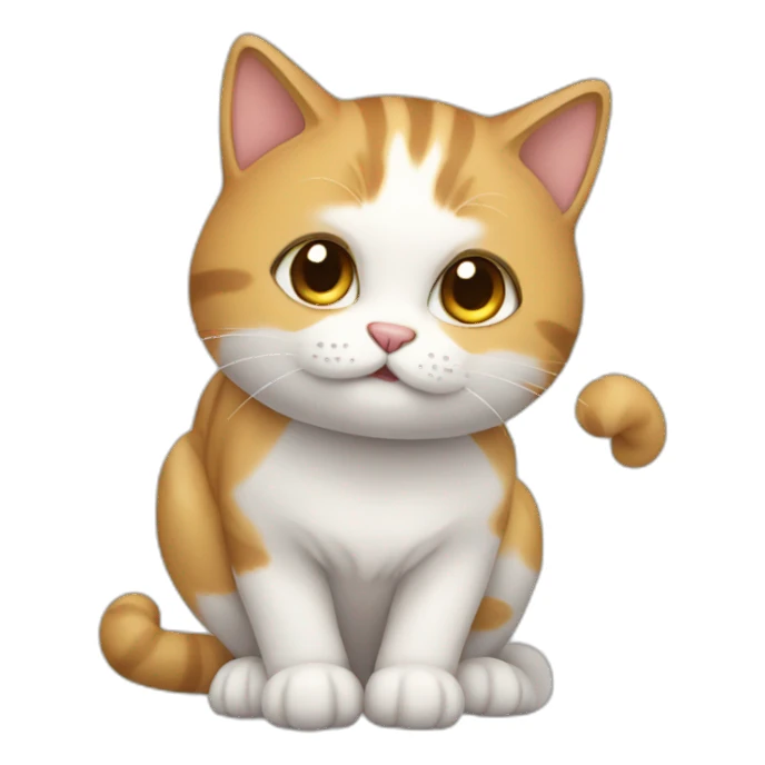 cute developer cat sticker