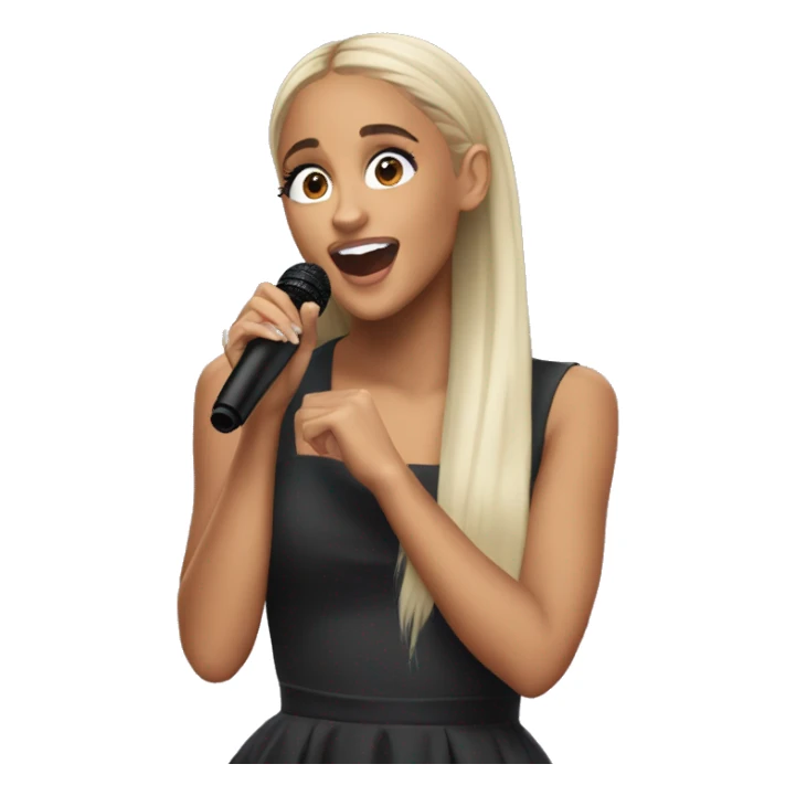 Ariana grande cantando  sticker