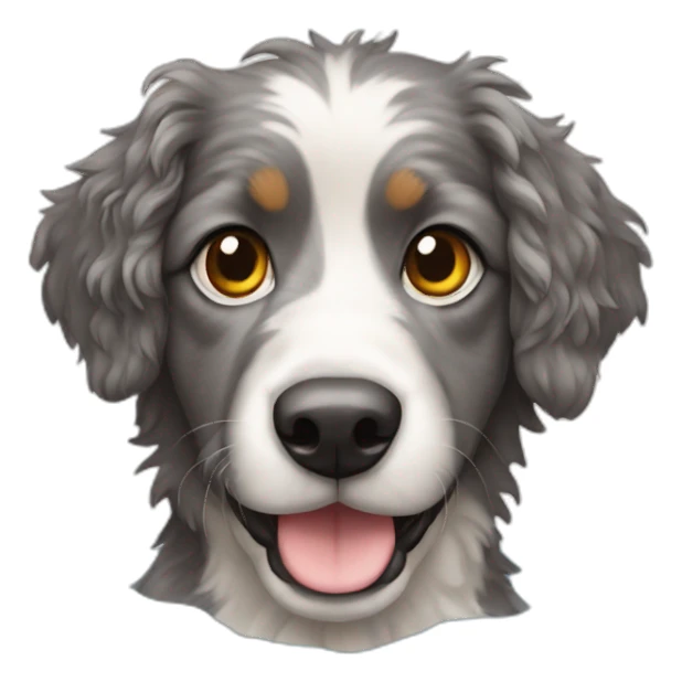 Aussie and water dog mixed sticker
