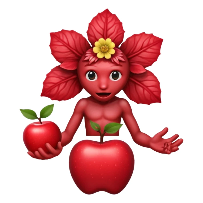 Stranger things demogorgon flower head apple ios emoji format sticker