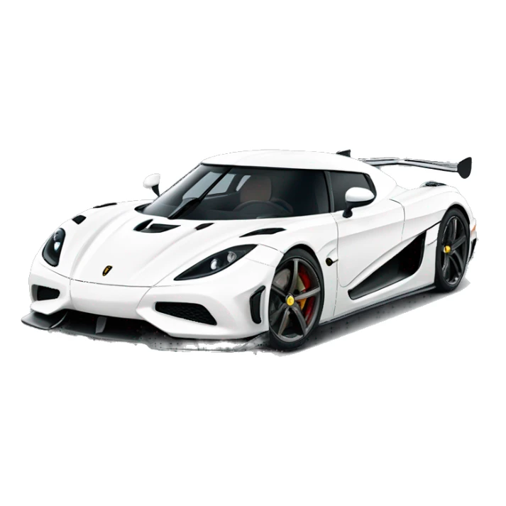 White koenigsegg gemera  sticker