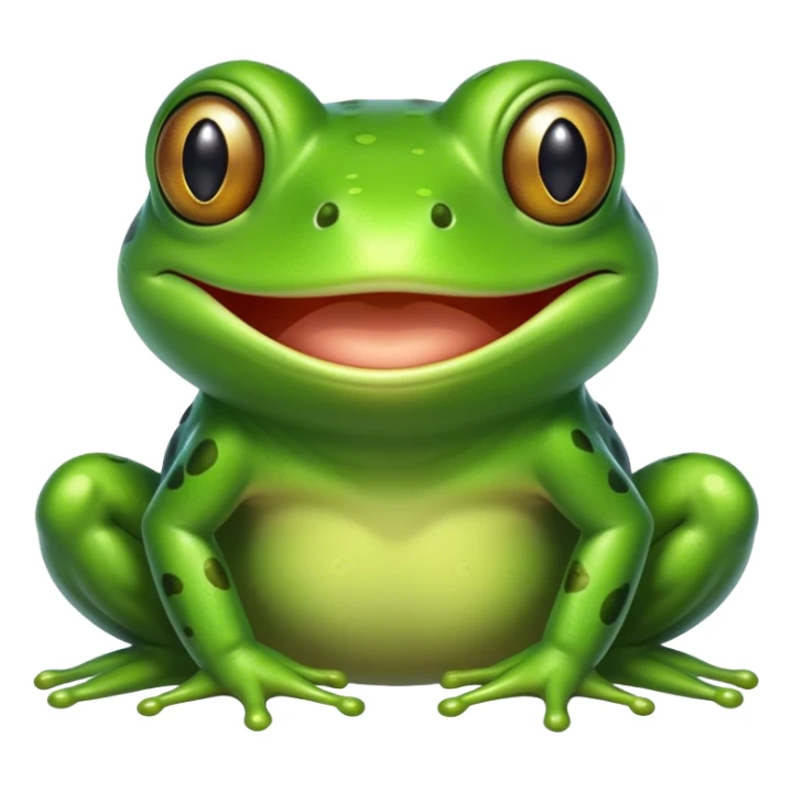 Frog happy sticker