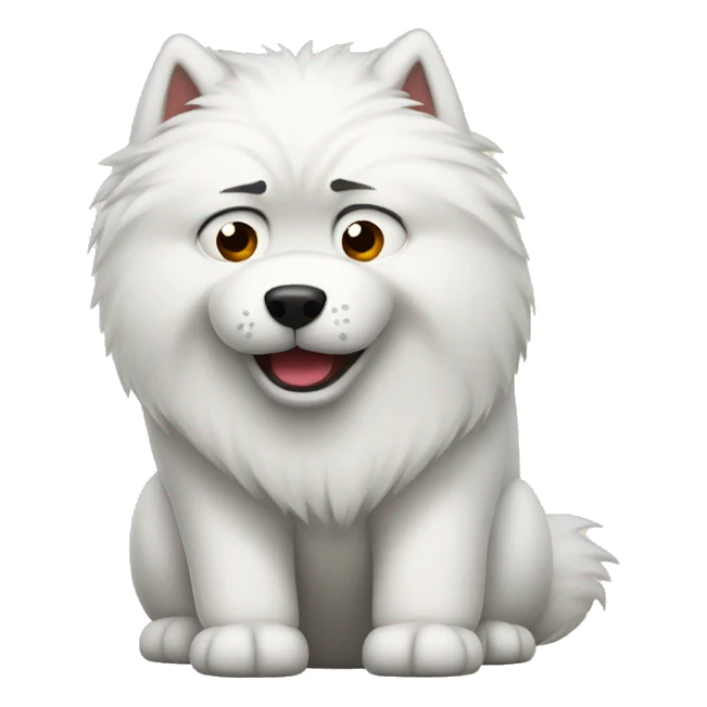 angry samoyed sticker