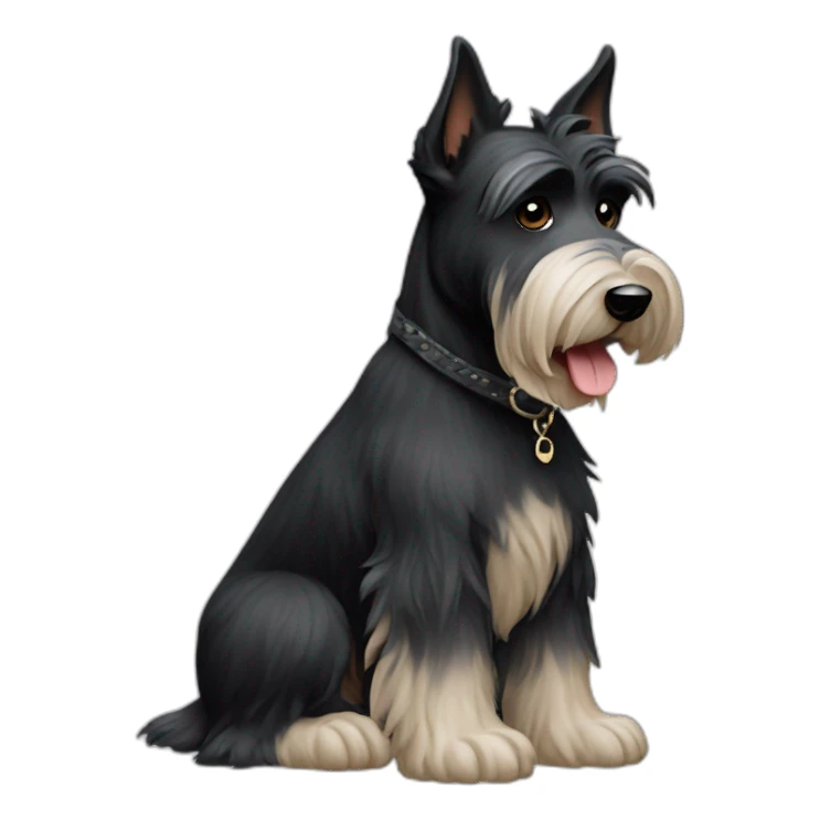 dog scottish terrier full body sticker
