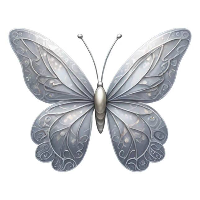 Mariposa plateada  sticker