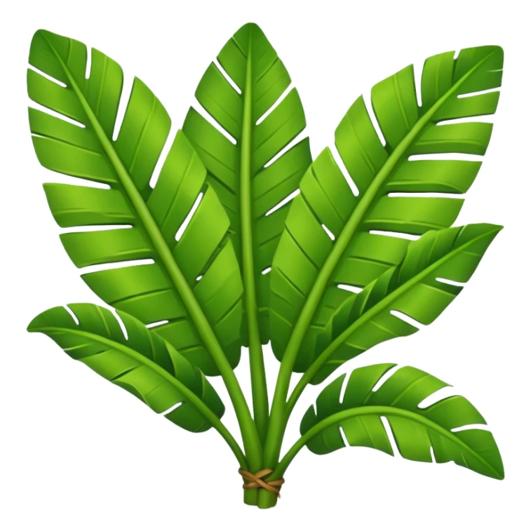 banana leaves sticker