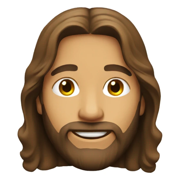Jesus smiling  sticker