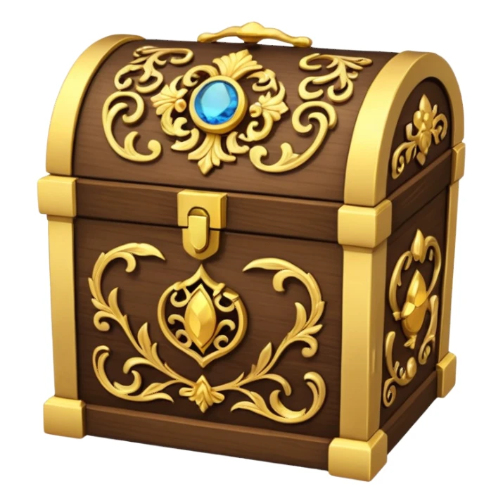 tresure box with motifs sticker