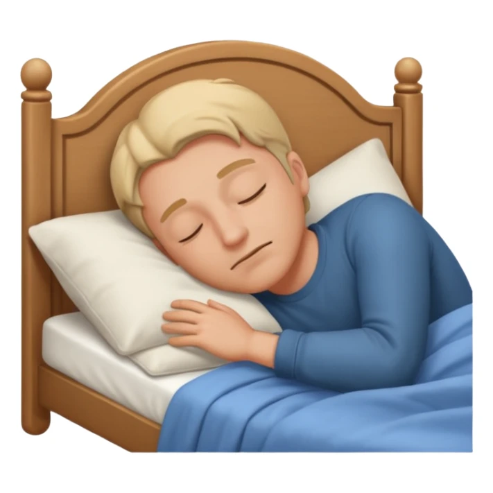 men sleeping in med sticker