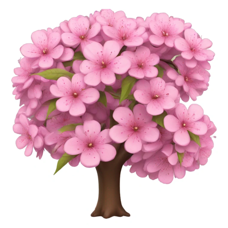 flowering tree with pink flowers sticker