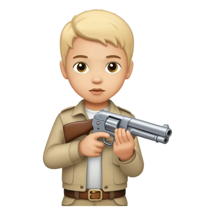 Kid have a gun sticker