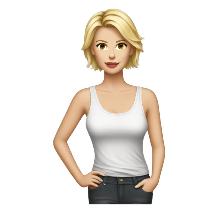 charlize theron wearing tank top sticker