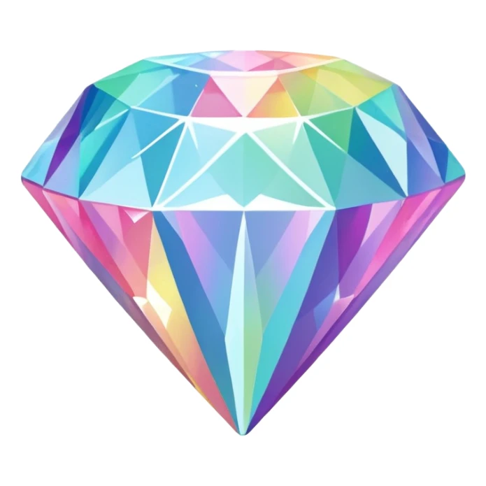 Pastel-Rainbow Diamond sticker