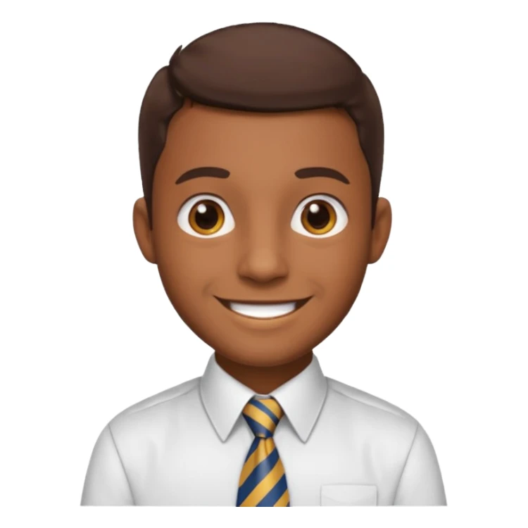 Man school form head sticker