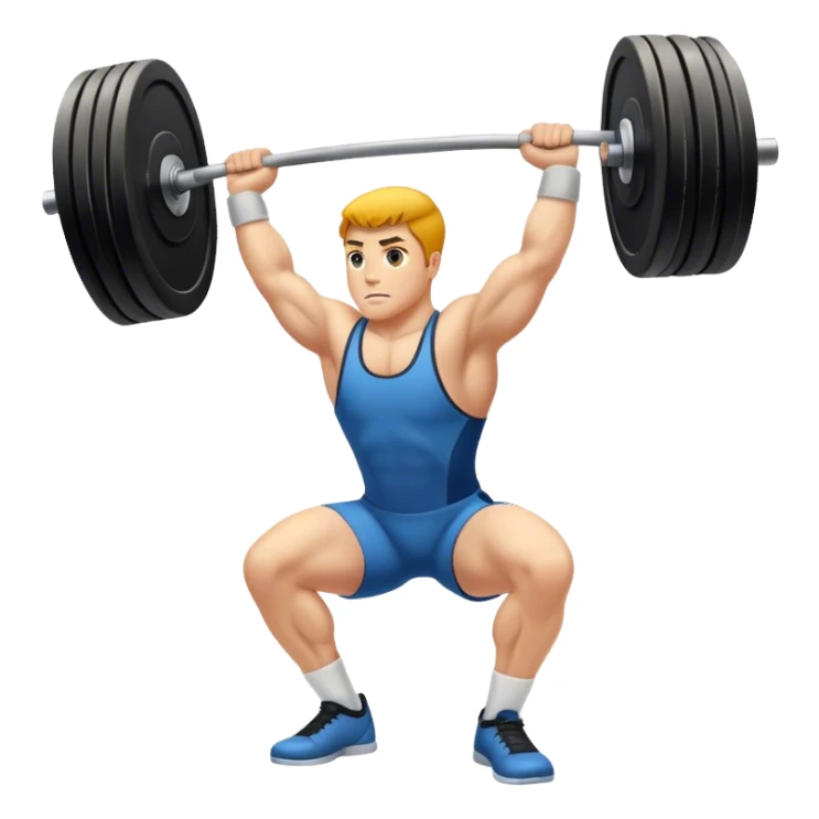 clean and jerk exercise sticker