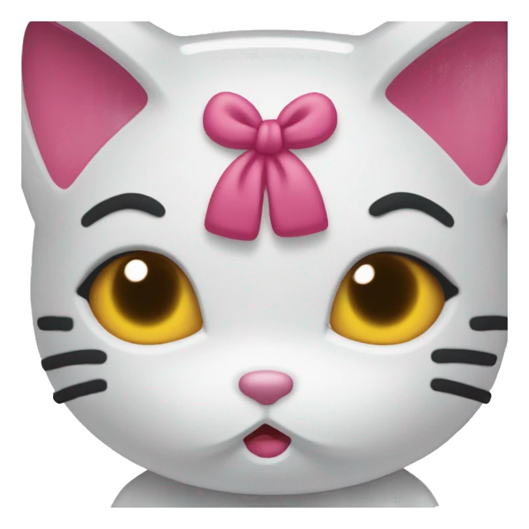 Hello kitty raising eyebrow sticker