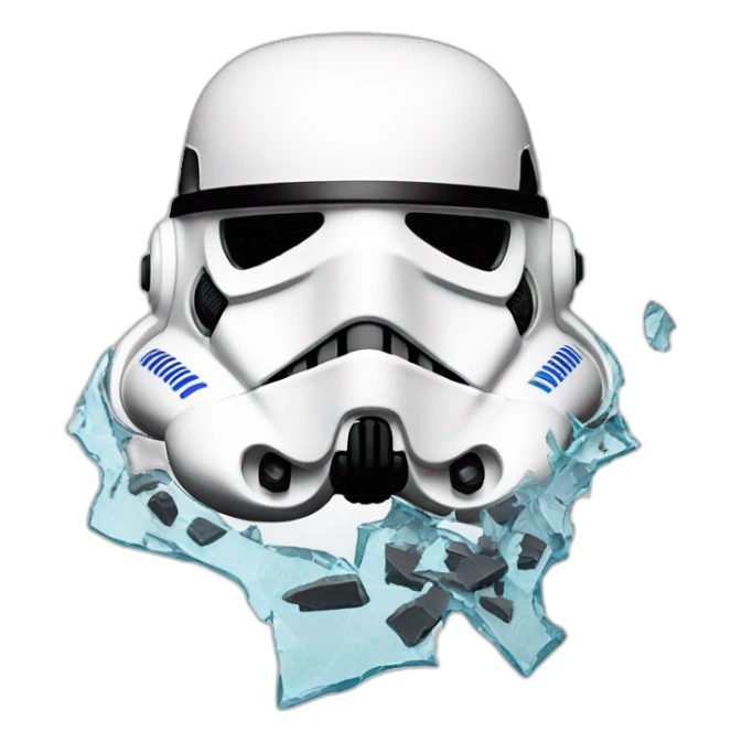 stormtrooper shattered helmet sticker