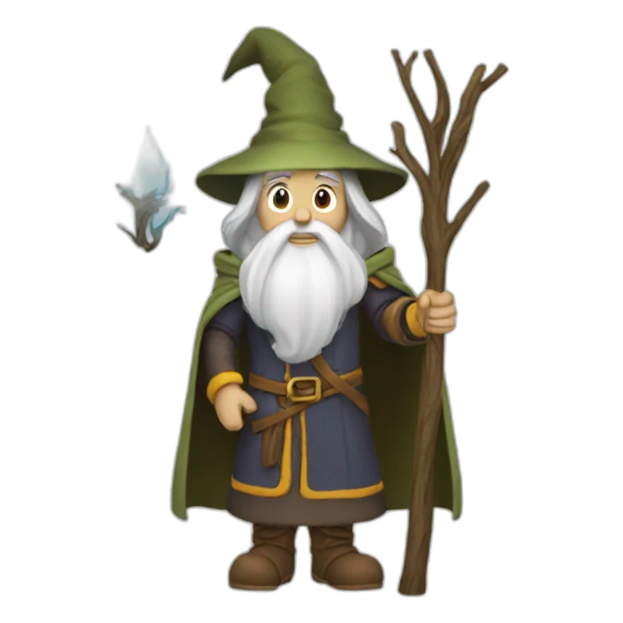 wizard in the woods sticker