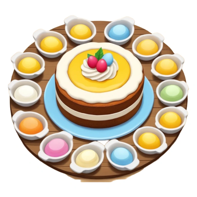 cake baking ingredients sticker