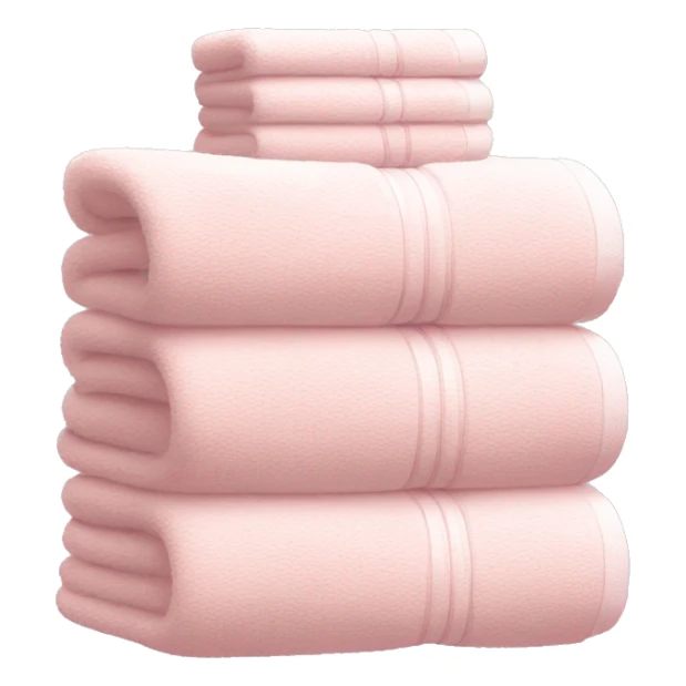 Light pink stacked towels sticker