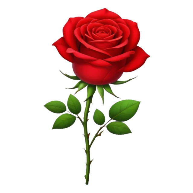 red rose sticker