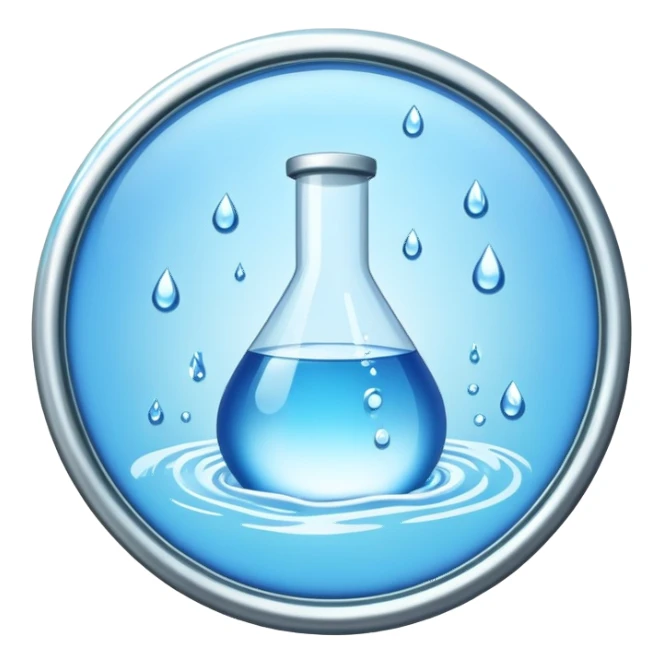 water works monopoly badge  sticker