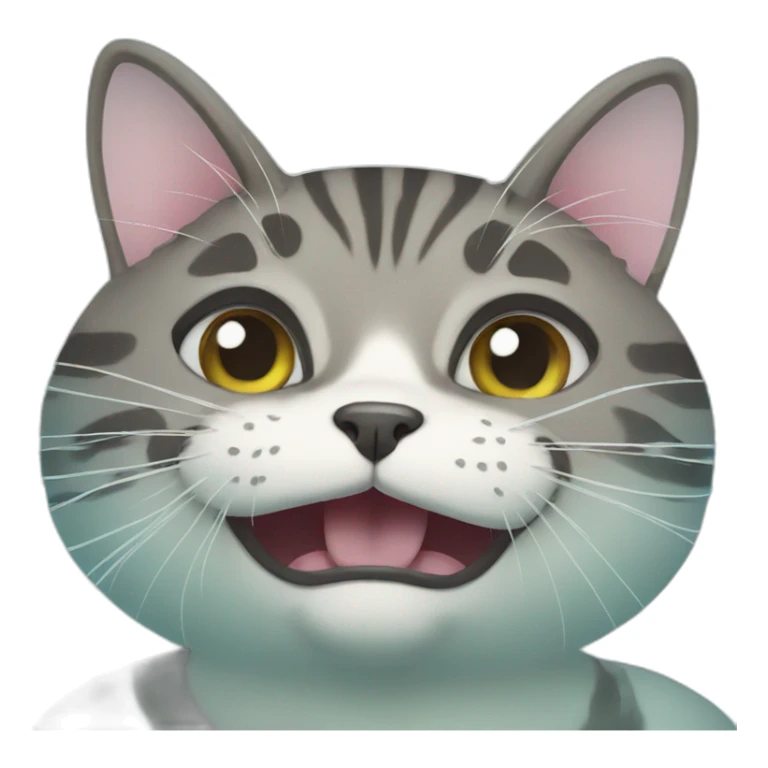 Swimming cat sticker