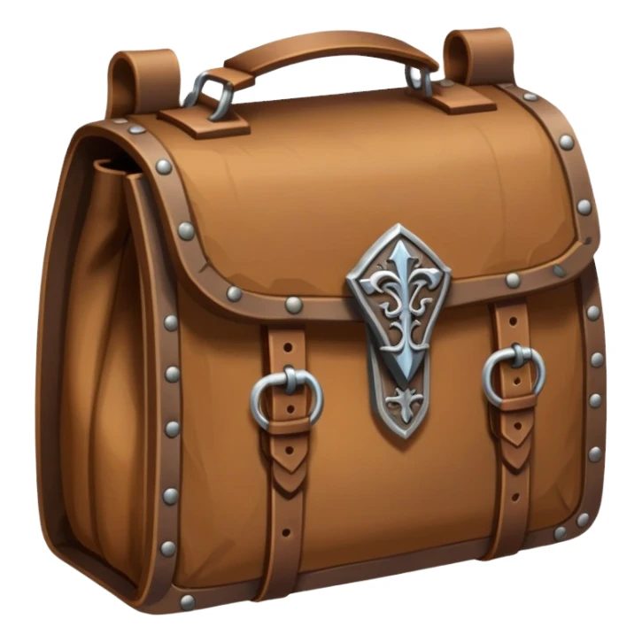 dnd item icon, medieval bag sticker