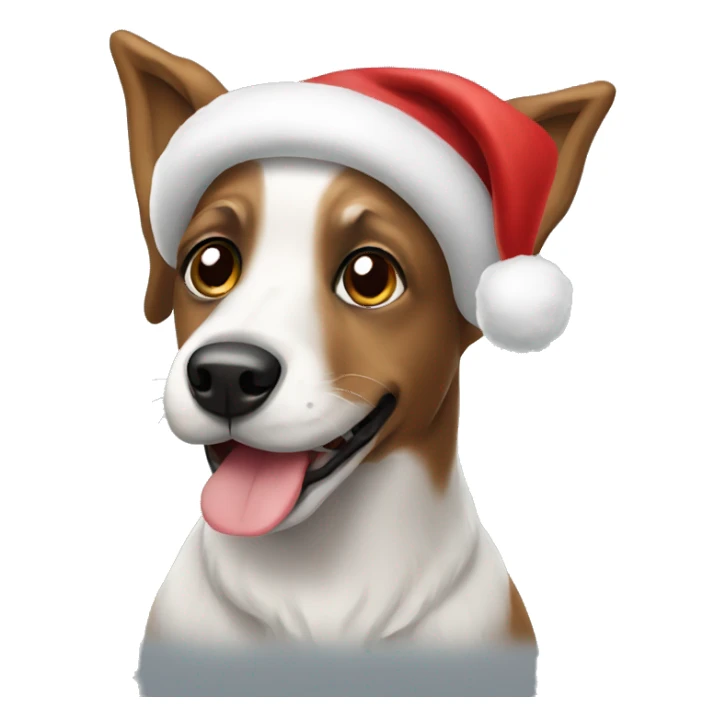 Christmas dog sticker