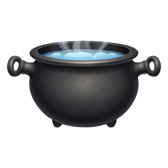 Black cauldron  sticker